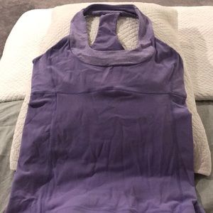 Purple Lululemon workout top